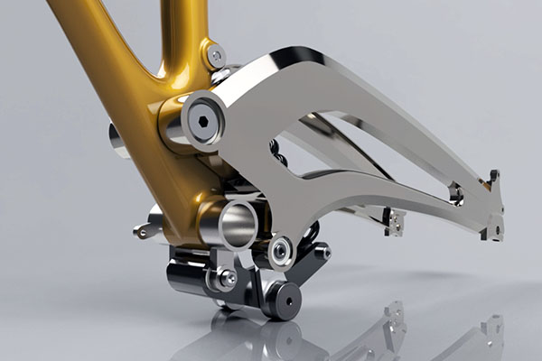 Bike frame detail from Autodesk